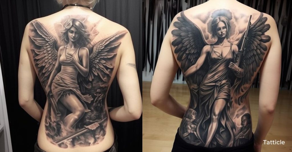 Angel With AK 47 Tattoo Meaning And Symbolism