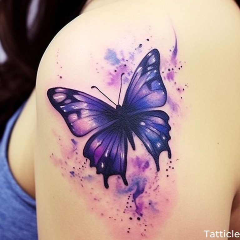 Purple Butterfly Tattoo Meaning and Symbolism Tatticle