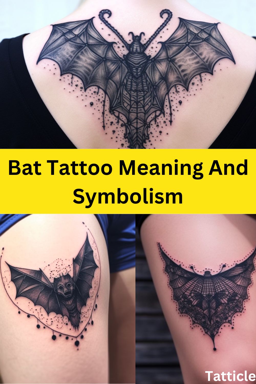 Bat Tattoo Meaning and Symbolism - Tatticle