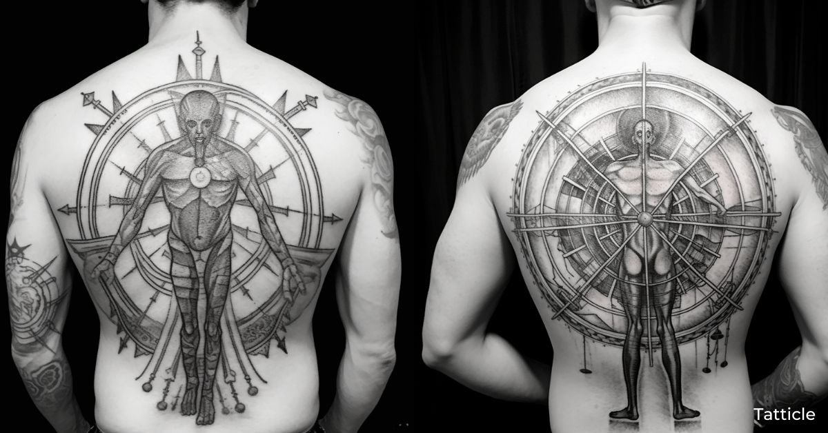 Vitruvian man Tattoo Meaning and Symbolism Tatticle