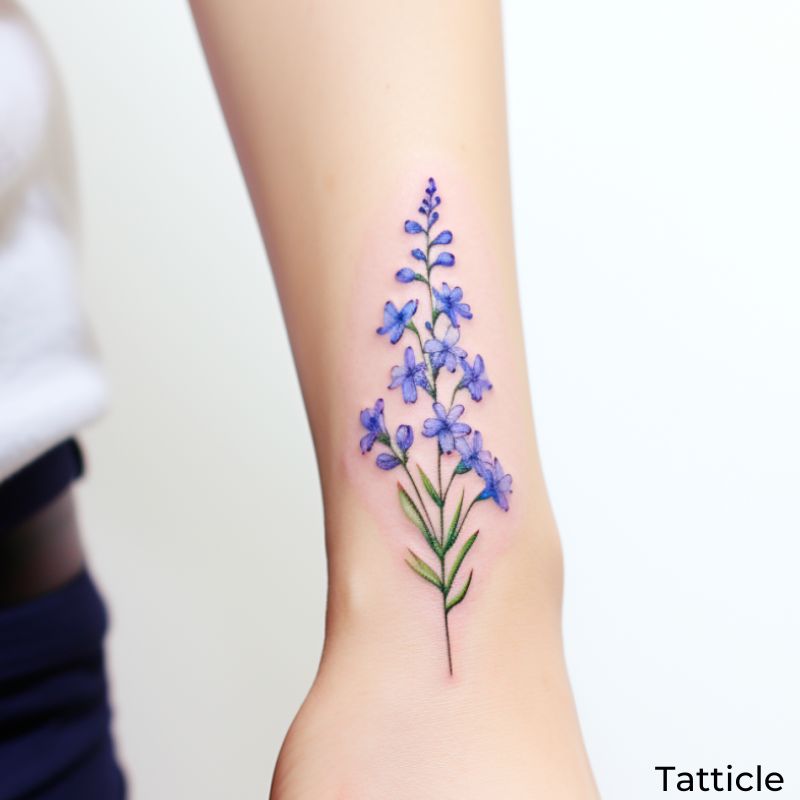 Larkspur Tattoo Meaning and Symbolism - Tatticle