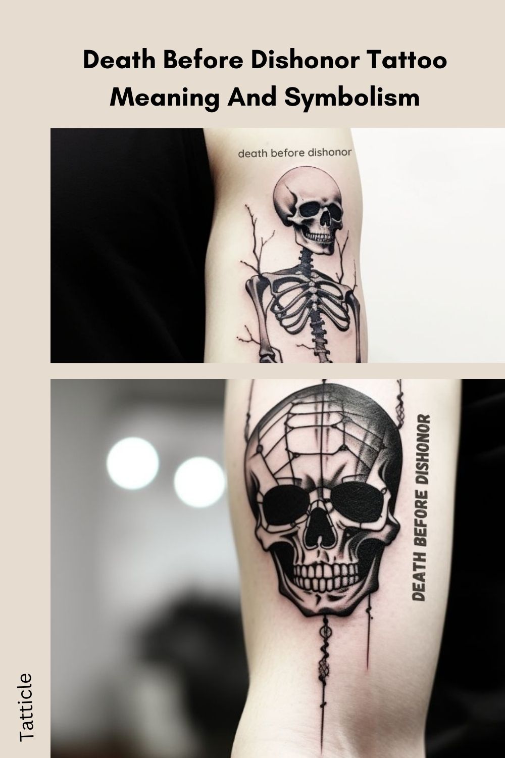 Death Before Dishonor Tattoo Meaning and Symbolism Tatticle