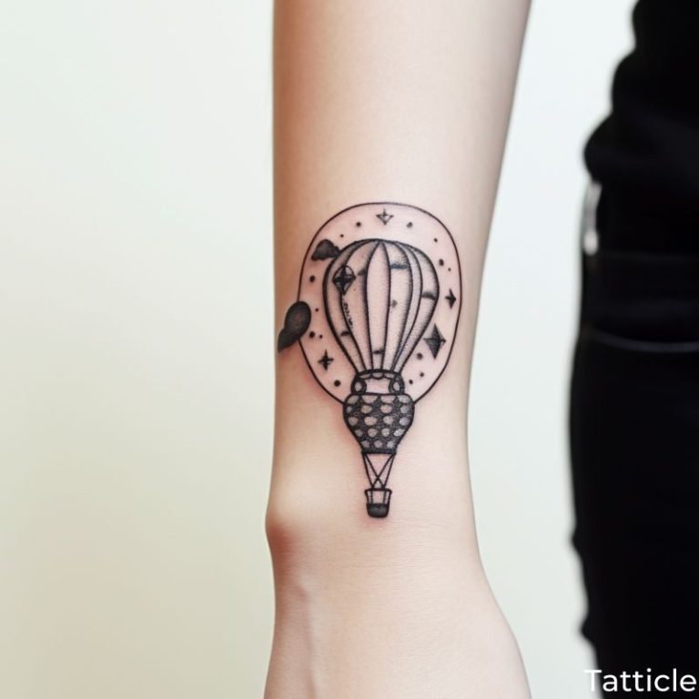 Hot Air Balloon Tattoo Meaning and Symbolism - Tatticle
