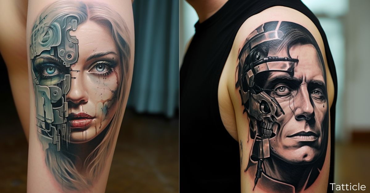 Split head done by Gillian @ standard tattoo Singapore | Body art tattoos,  Gemini tattoo, Head tattoos