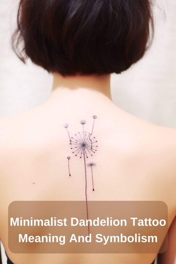 Dandelion seeds tattooed on the inner arm, fine line