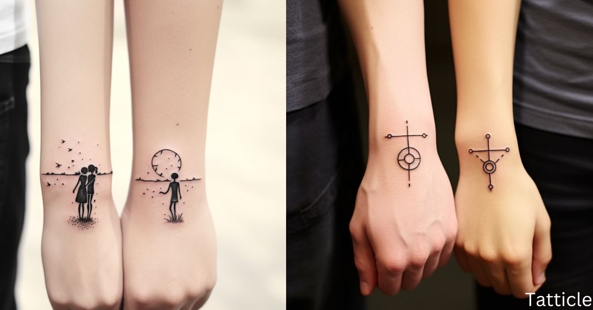 Artcastle Tattoo - Mandala : His and Hers matching mandala tattoo designs,  couple tattoo, blackwork and dotwork, on lower arm | Facebook