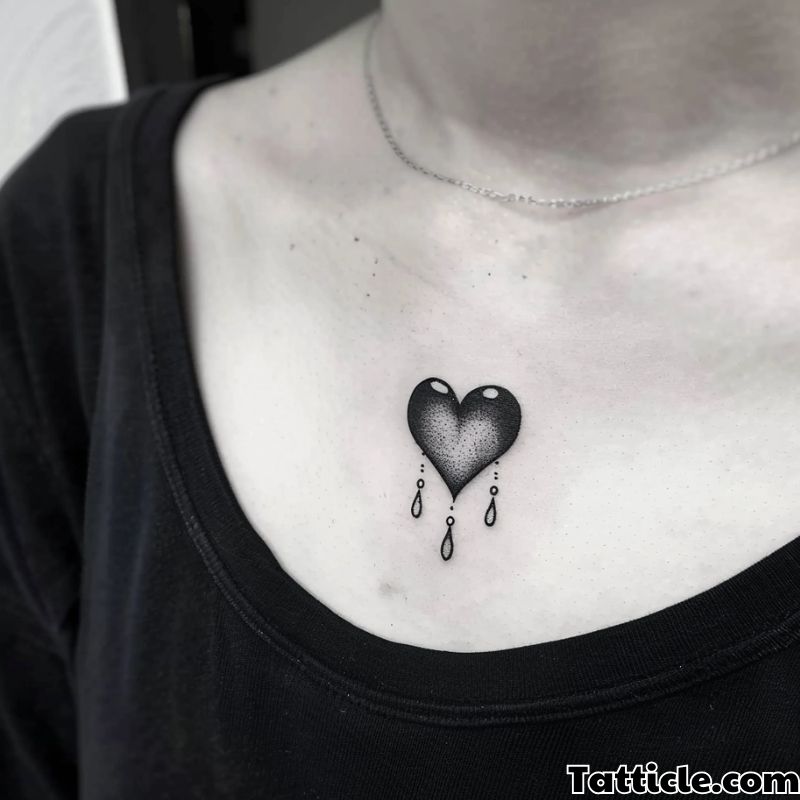 crying heart tattoo meaning