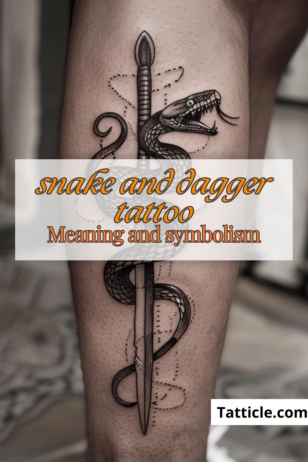 Snake and Dagger Tattoo Meaning: Unveiling the Symbolism Behind this ...