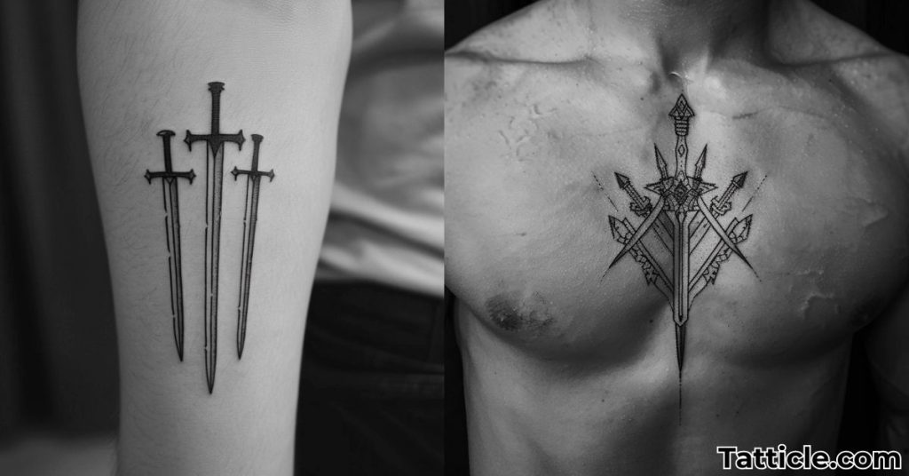 three swords tattoo
