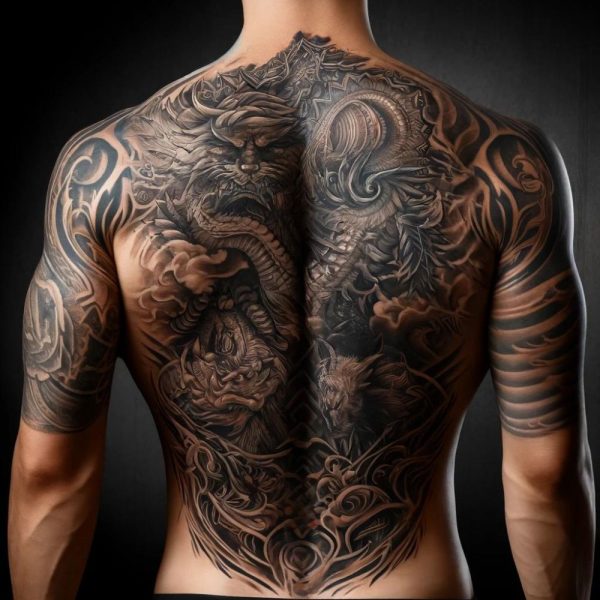 back tattoo custom design 1