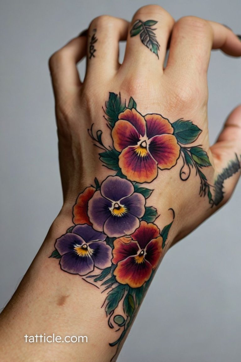 Pansy Tattoo Meaning: Unique Ideas and Inspirations You Need to See ...