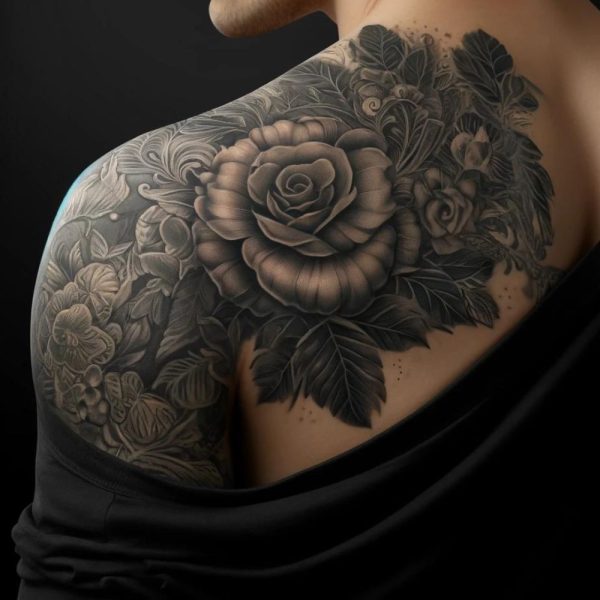 shoulder tattoo custom design 2