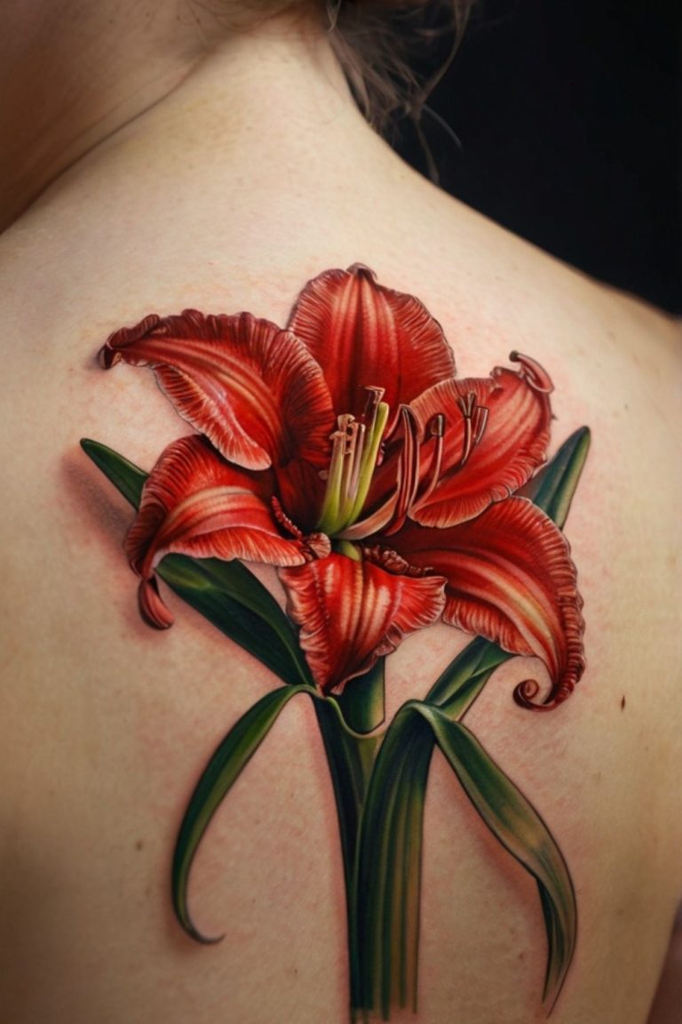 Amaryllis Tattoo Meaning: Discover the Powerful Symbolism Behind This ...