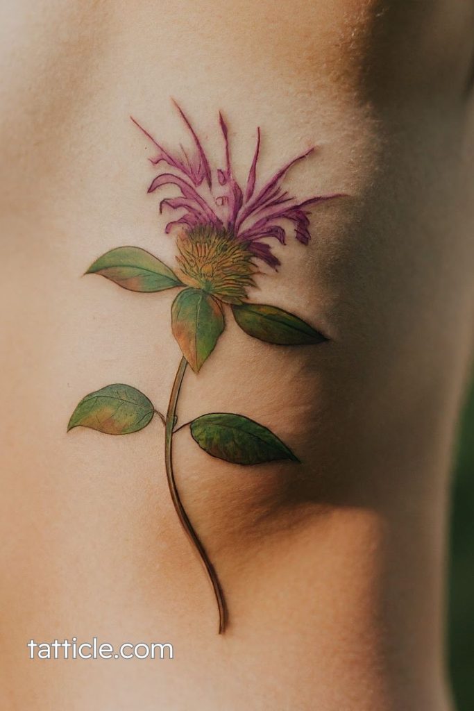 bee balm tattoo