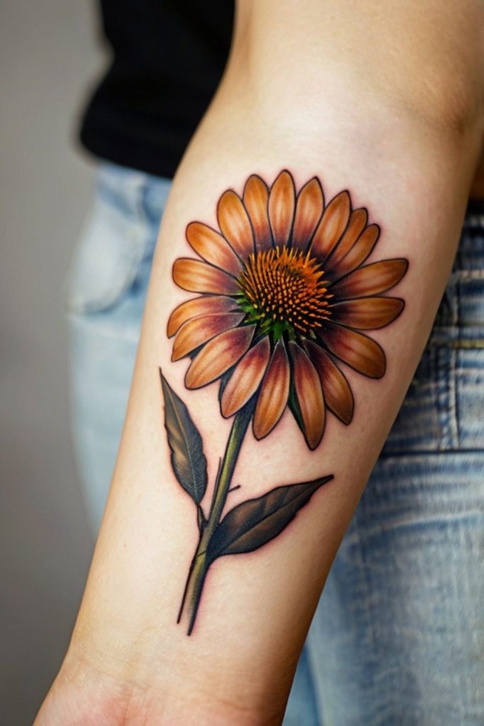 coneflower tattoo