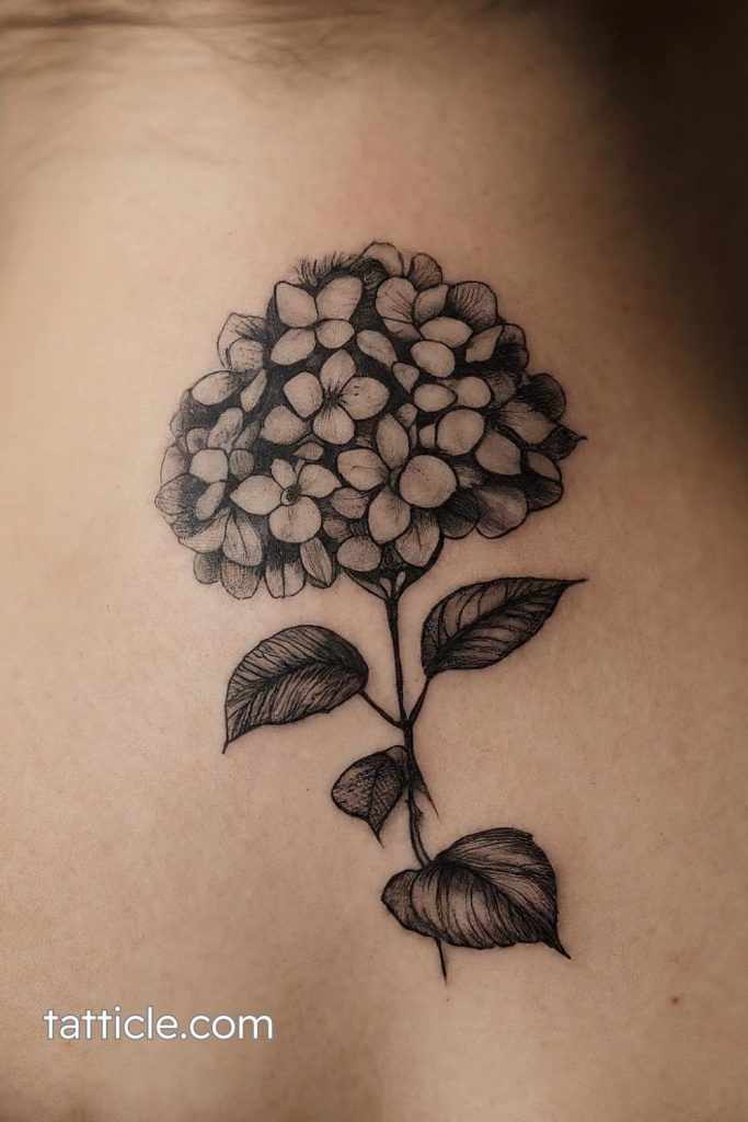 hydrangea tattoo