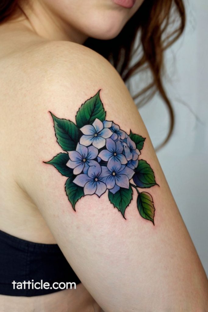 hydrangea tattoo designs