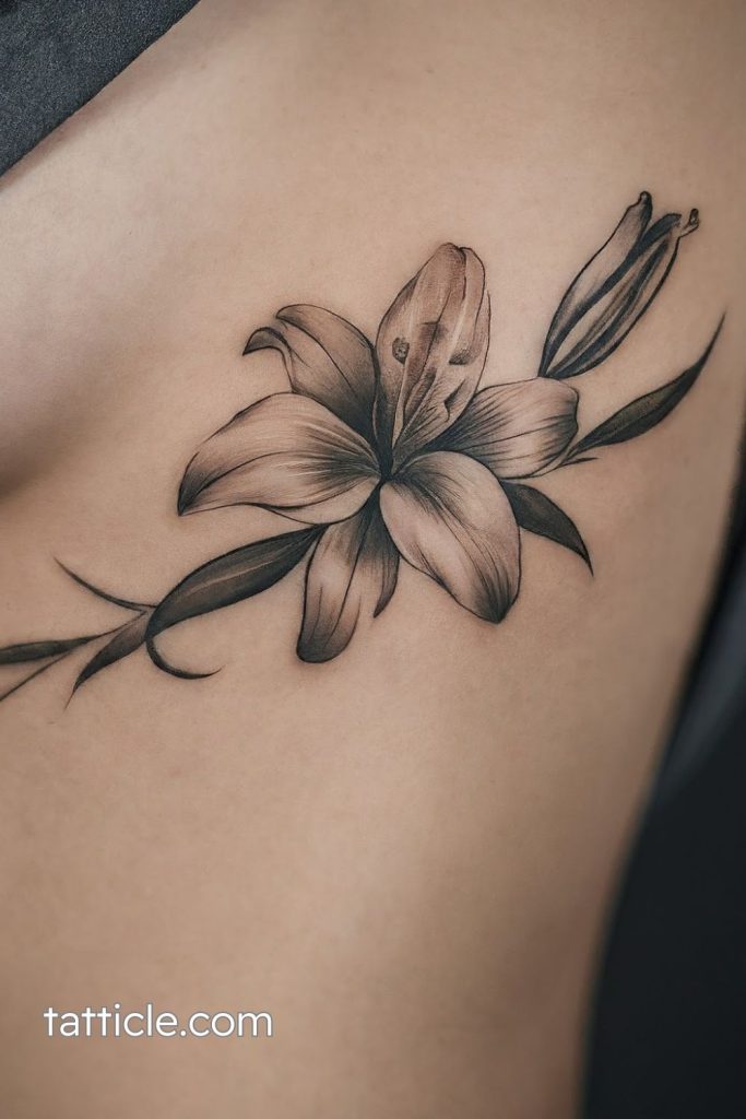 symbolic meaning lily tattoo