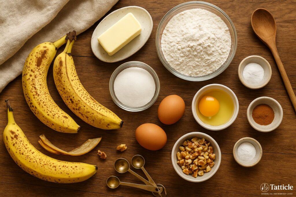 banana bread recipe ingredient