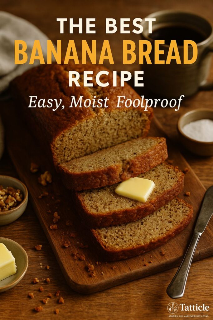 banana bread recipe pin
