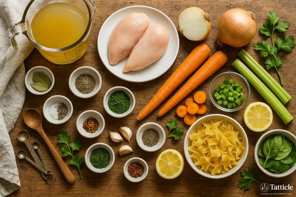chicken noodle soup recipe Ingredient
