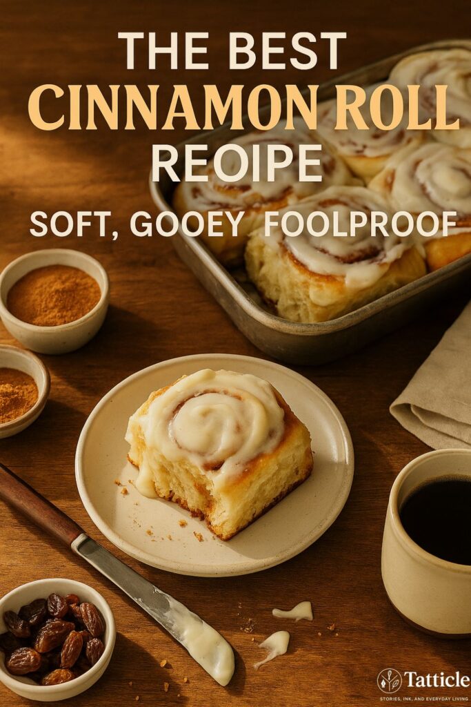 cinnamon roll recipe pin