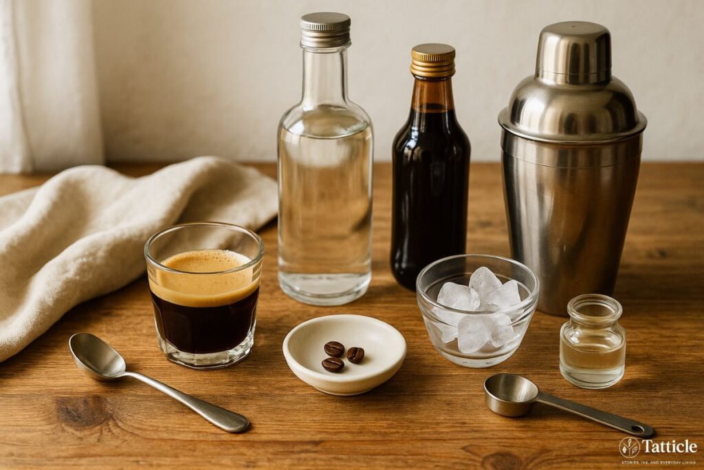 espresso martini recipe Ingredien