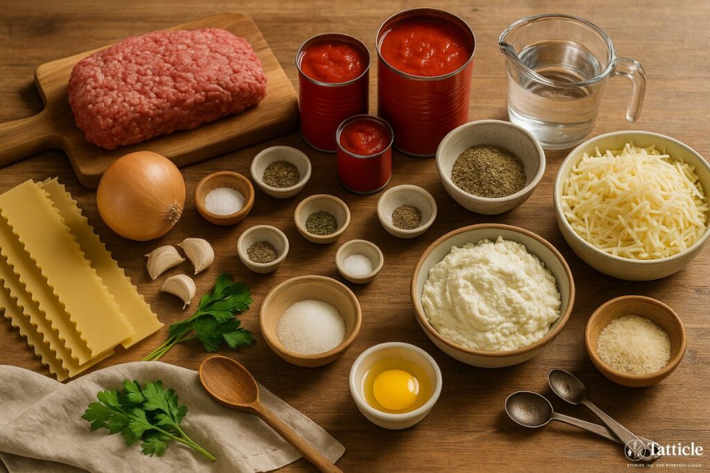 lasagna recipe Ingredient
