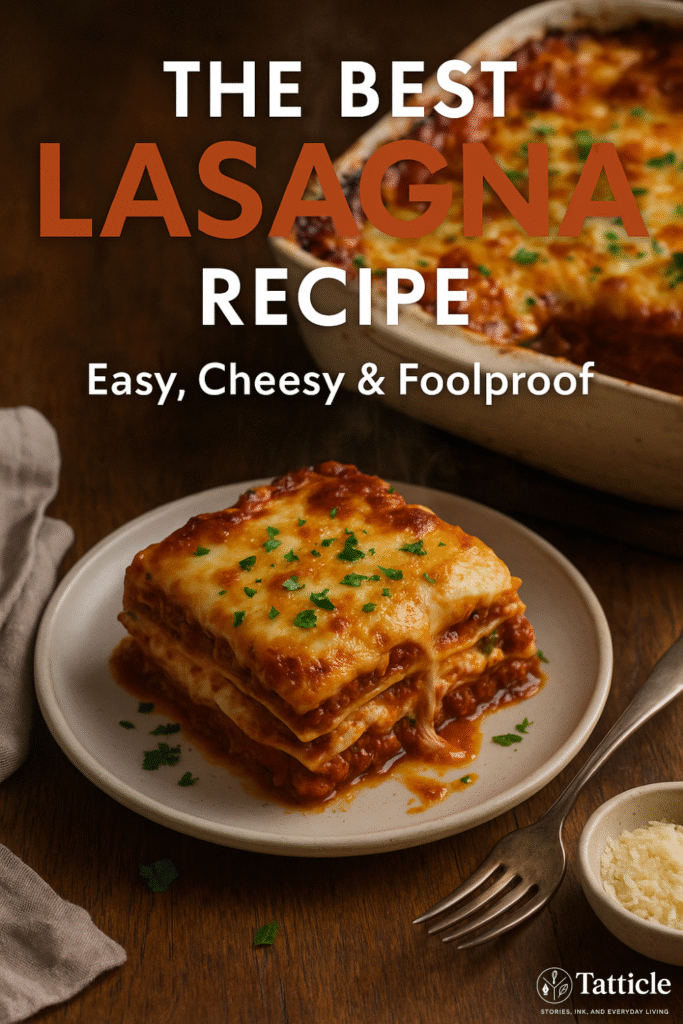 lasagna recipe pin
