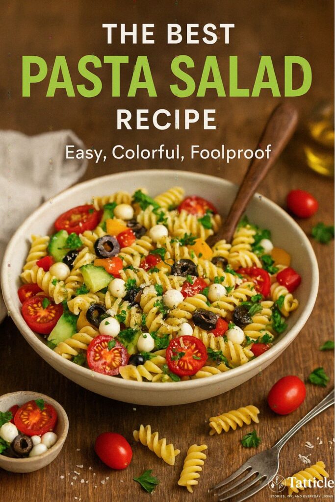 pasta salad recipe pin