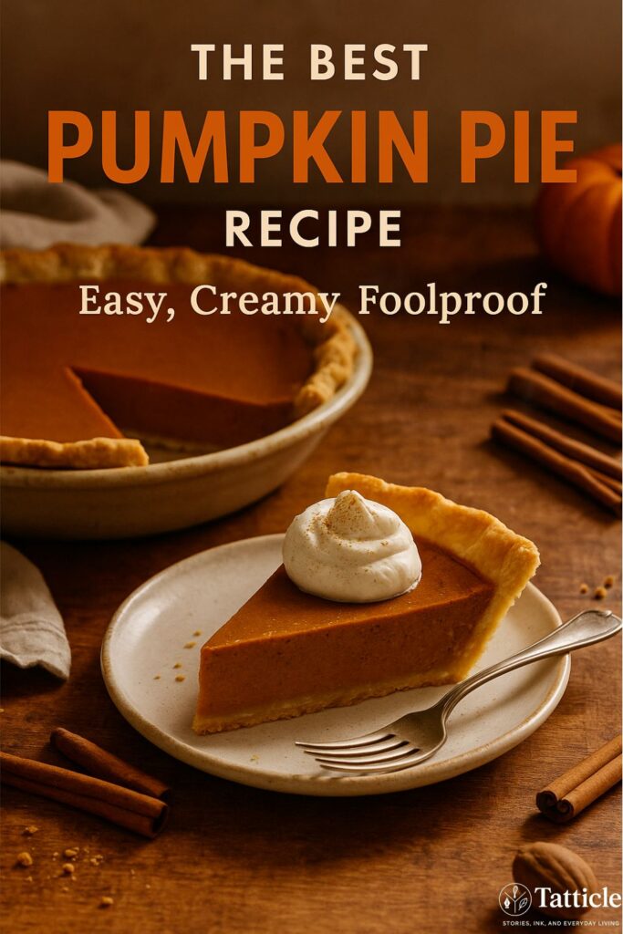 pumpkin pie recipe pin