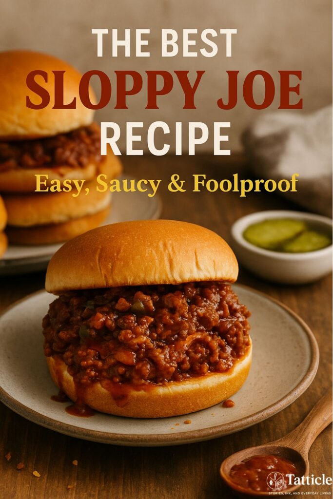 sloppy joe recipe pin
