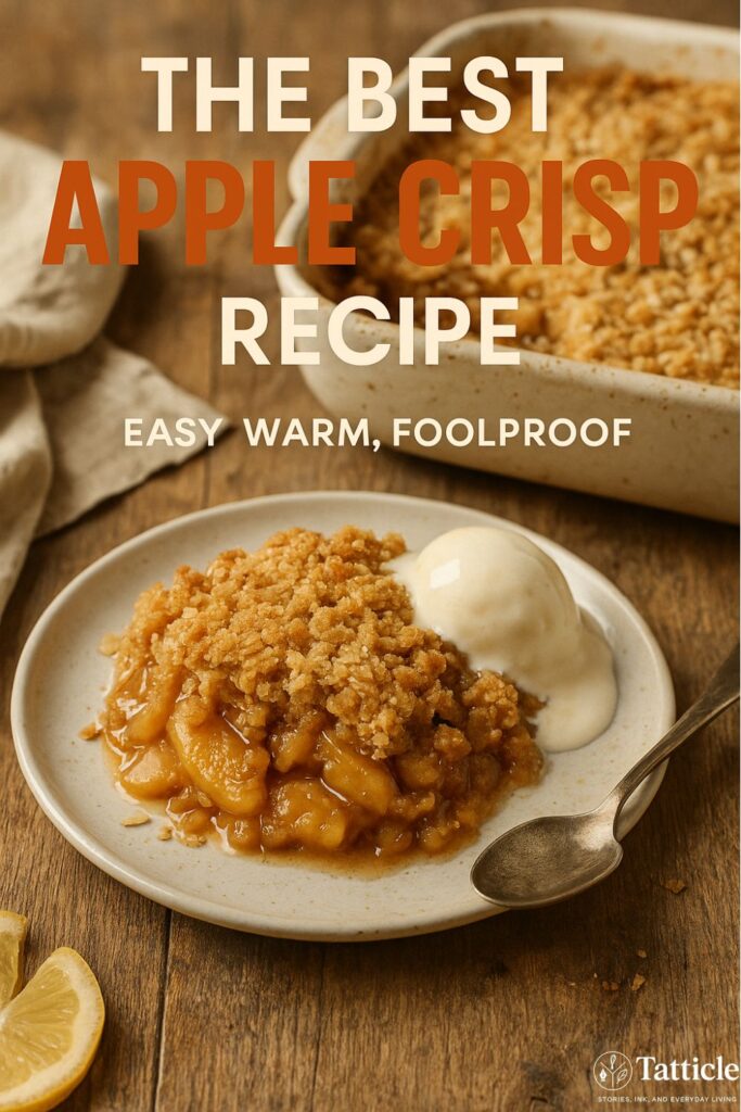 apple crisp recipe pin