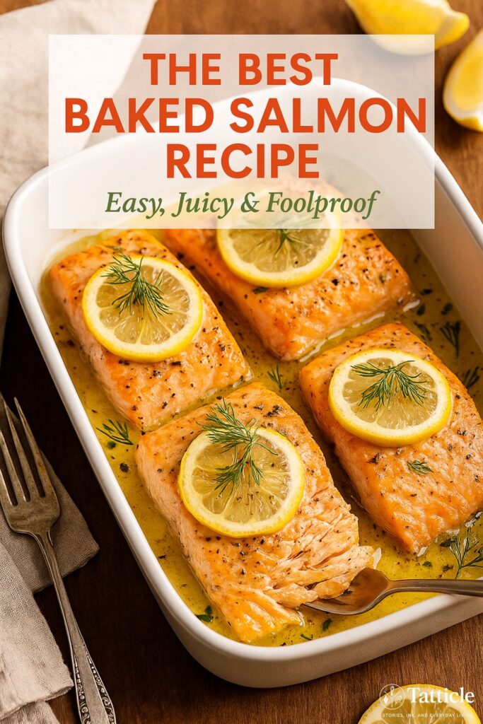 baked salmon recipe pin