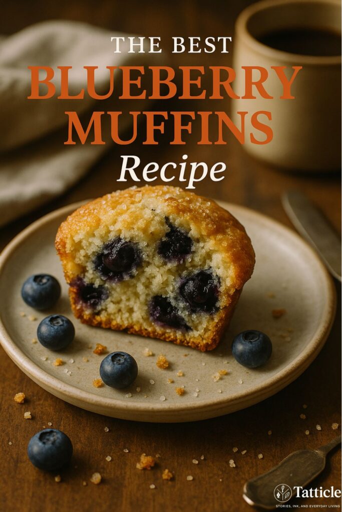 blueberry muffin recipe pin