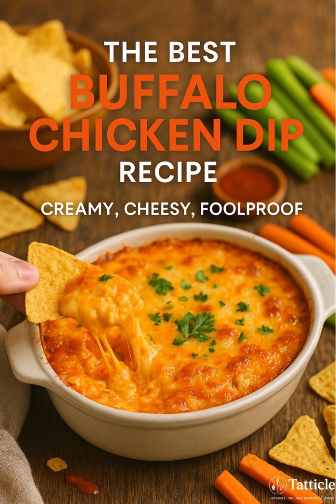 buffalo chicken dip recipe pin