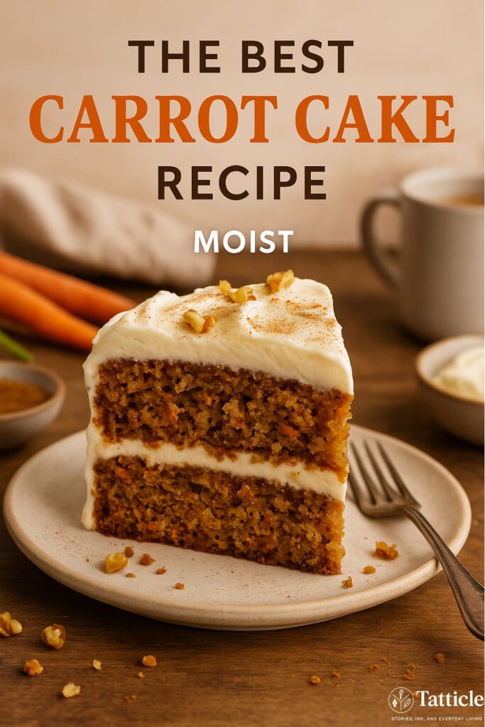 carrot cake recipe pin