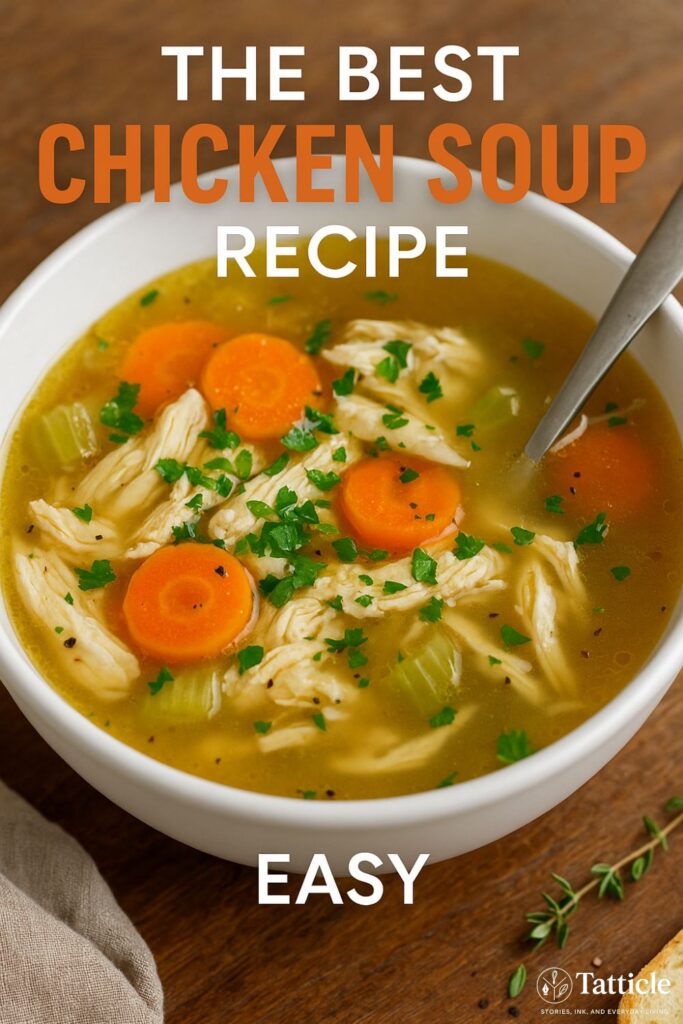 chicken soup recipe pin