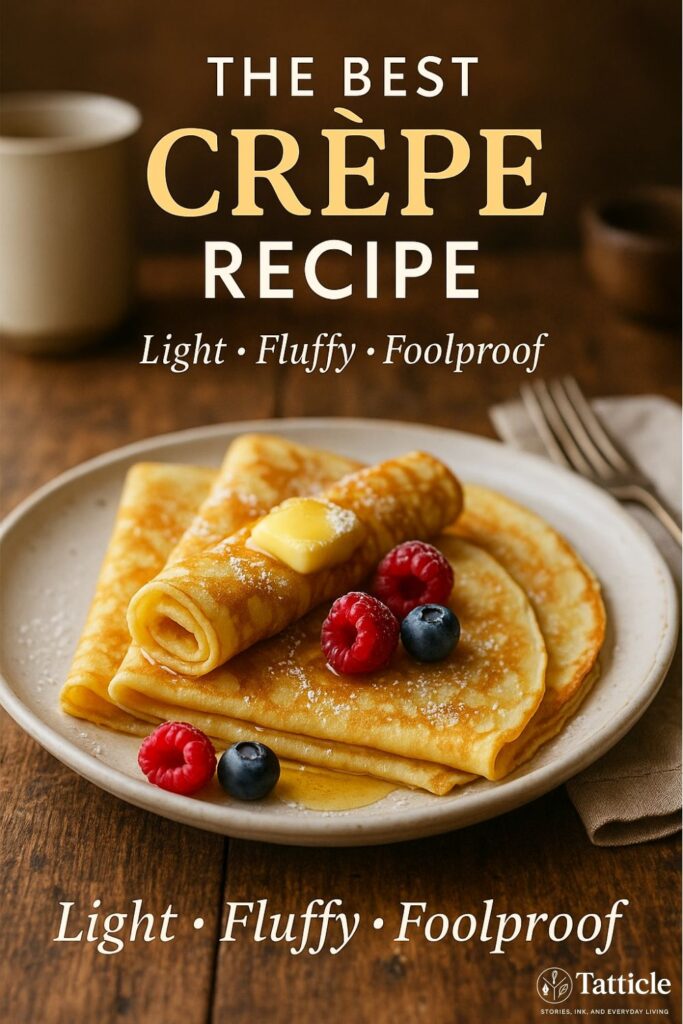 crepe recipe pin