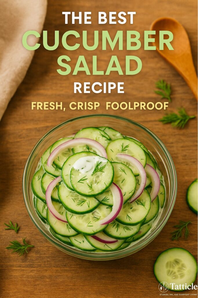 cucumber salad recipe pin