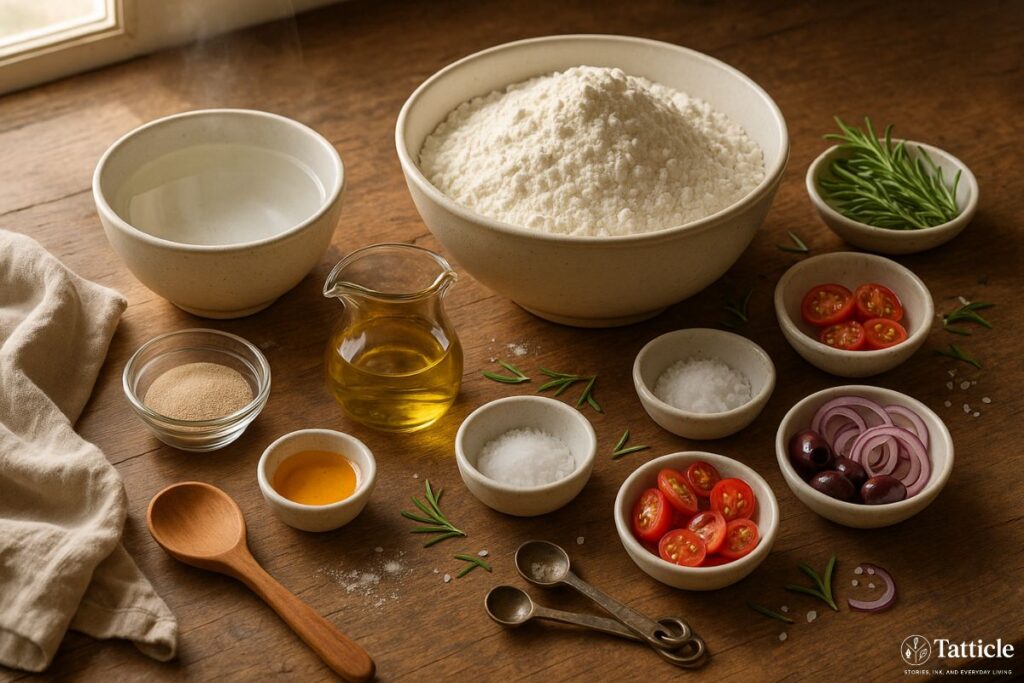 focaccia recipe Ingredien