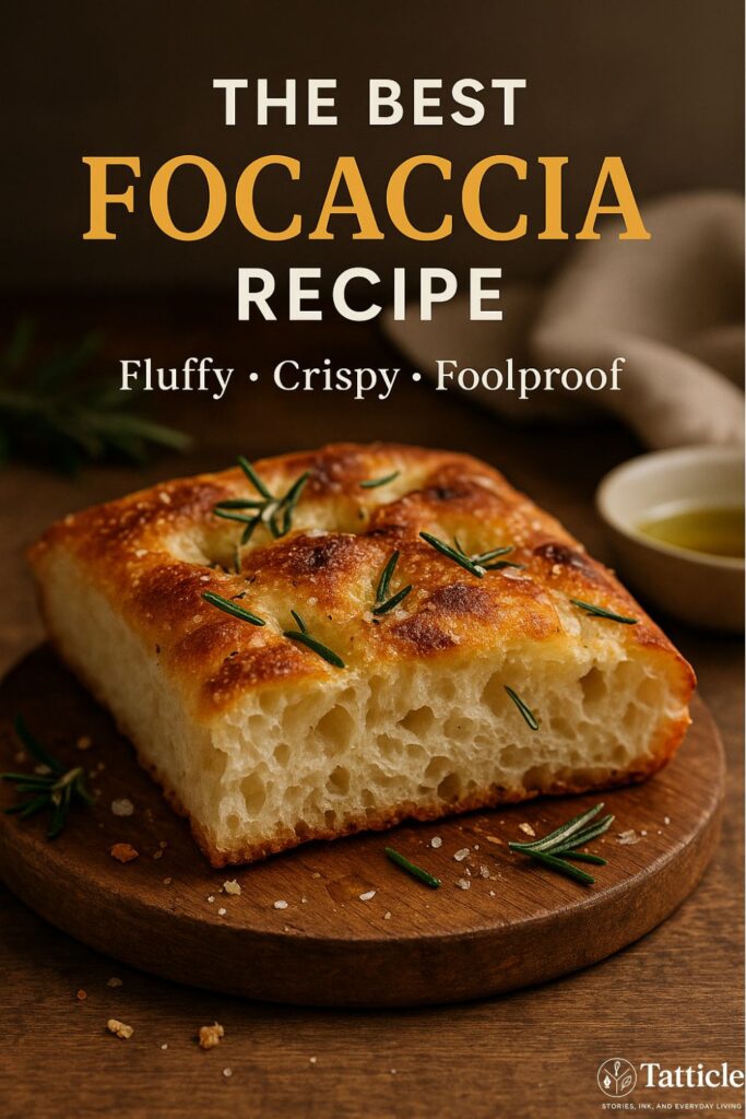 focaccia recipe pin