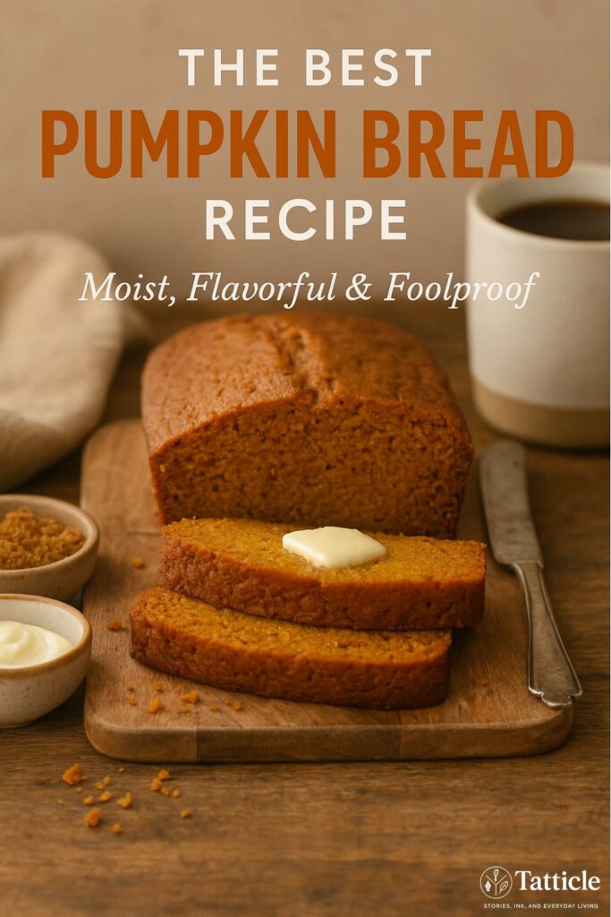 pumpkin bread recipe pin