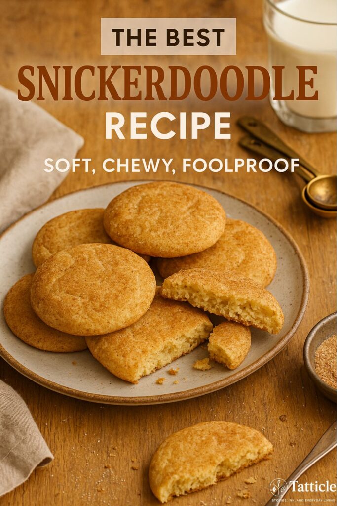 snickerdoodle recipe pin