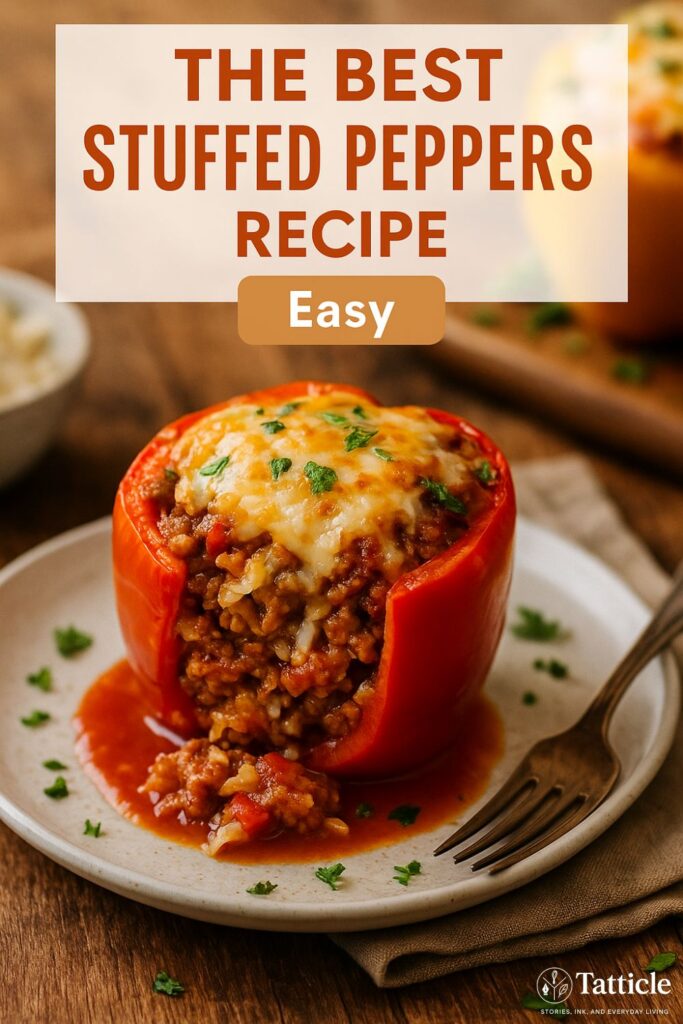 stuffed peppers recipe pin