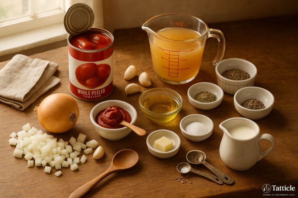 tomato soup recipe Ingredient