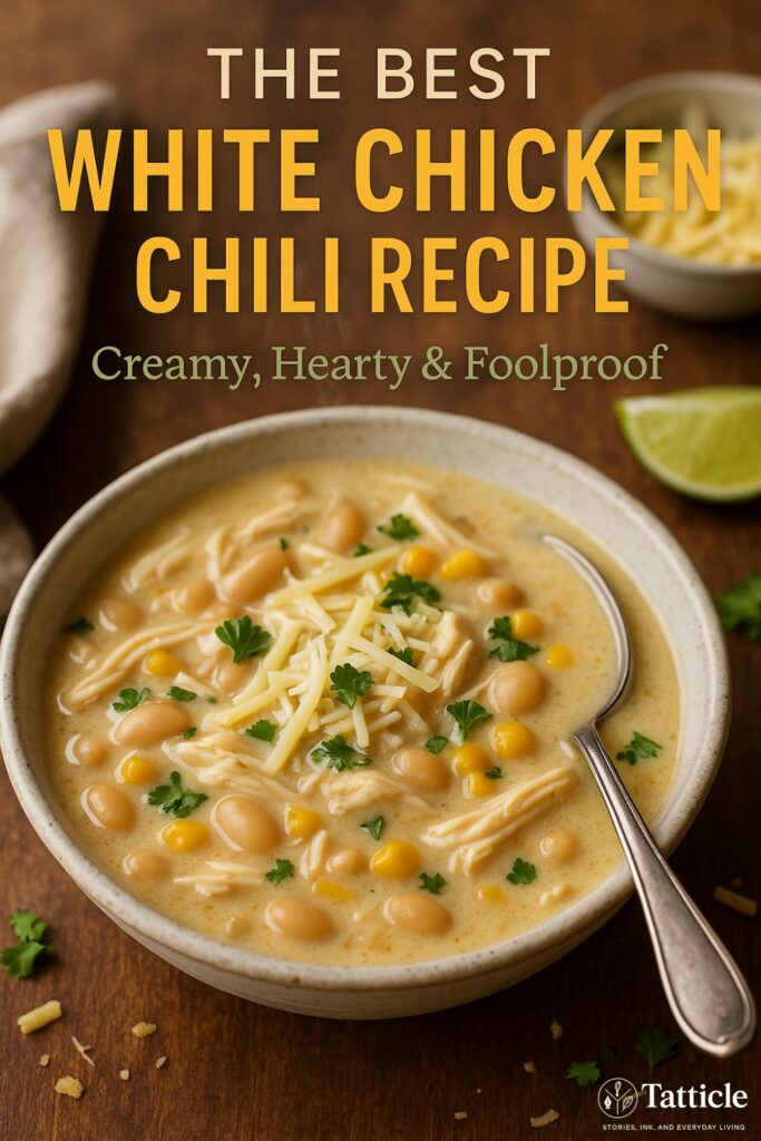white chicken chili recipe pin