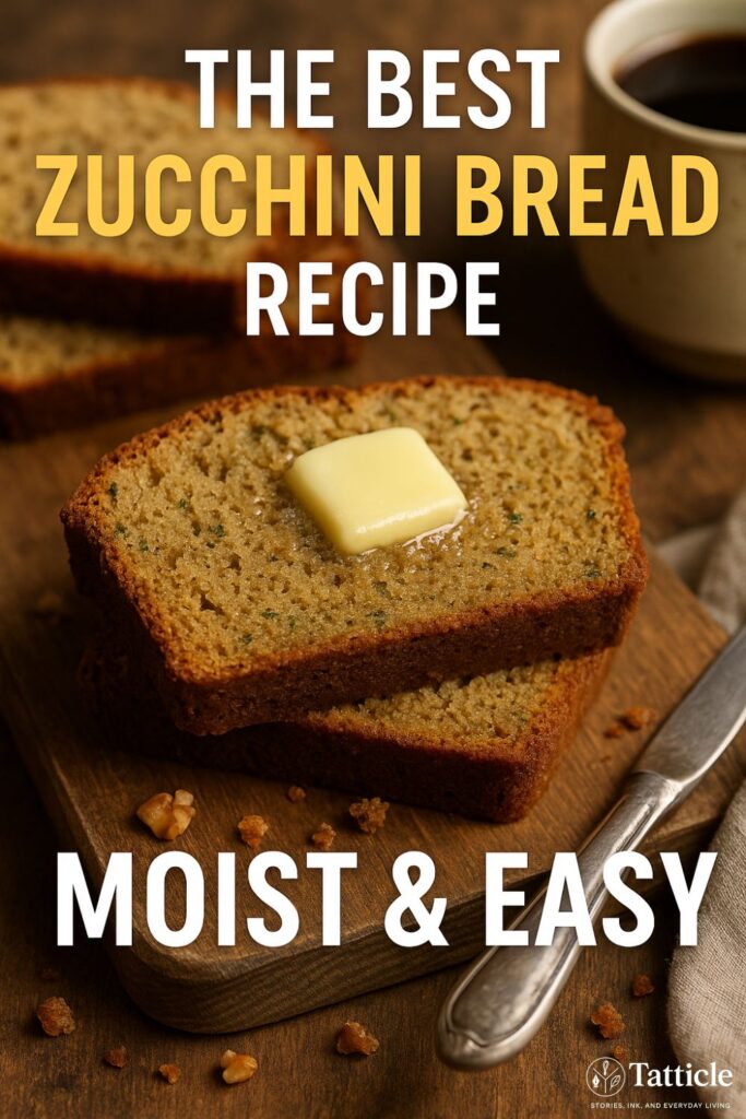 zucchini bread recipe pin