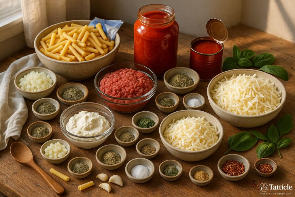 baked ziti recipe Ingredient