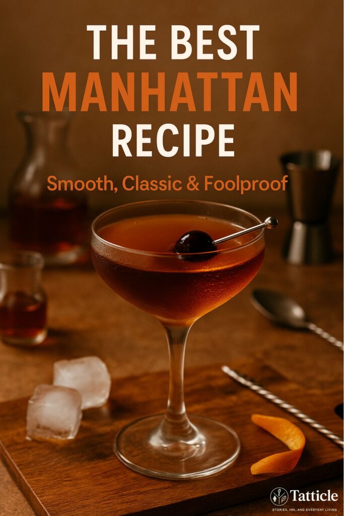 manhattan recipe pin
